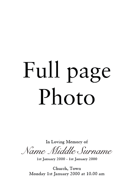 Order of service funeral template 005